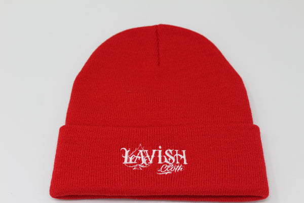 Red Lavish Beanie